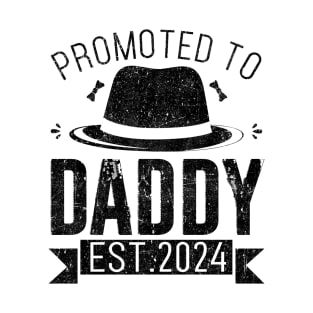 Promoted To Daddy Est. 2024 Shirt Baby Gifts For New Daddy T-Shirt