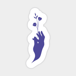 Hand and flowers Magnet