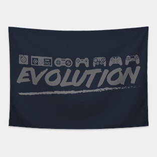 Video Game Console Controller Evolution Tapestry