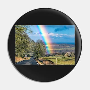 Rainbow in Springtime in Yorkshire, UK Pin