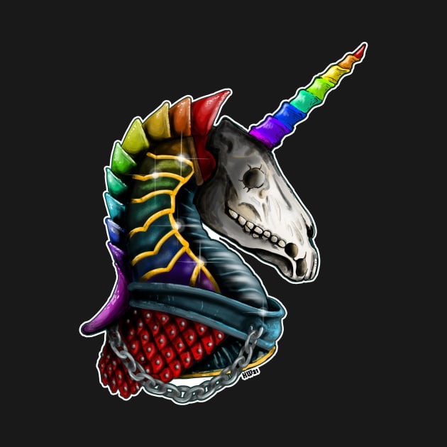 Unicorn Skull by Harley Warren