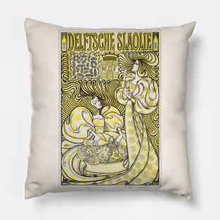 Poster for Delft Salad Oil (1894) Pillow