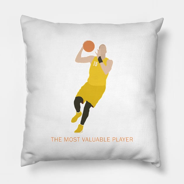 Nikola Jokic MVP Pillow by valentinahramov