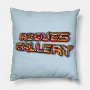 ROGUES GALLERY 80s Text Effects 5 Pillow