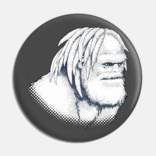 yeti with dreadloks Pin