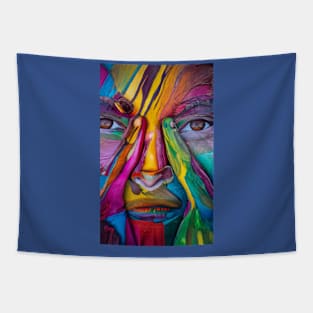 Painted Face Tapestry