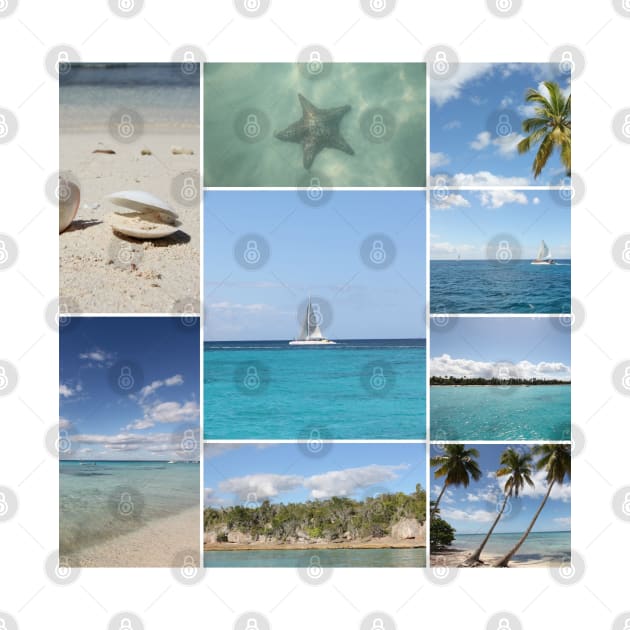 Isla Saona Caribbean Photo Collage by Christine aka stine1