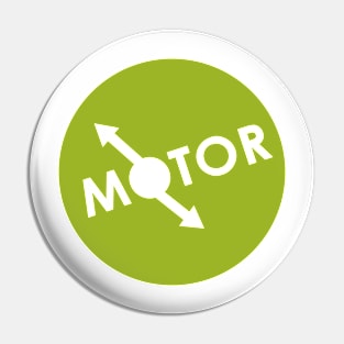 MOTOR Yellow Circle Pin