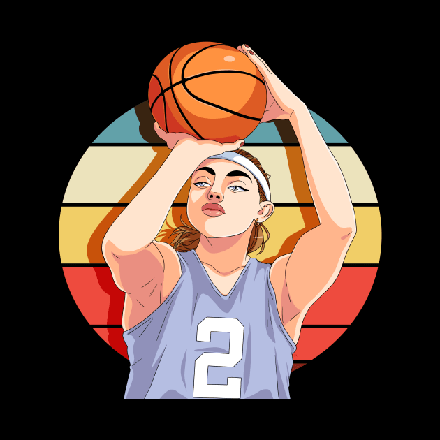 Girl Basketball B-Ball Player Three Pointer Baller by Noseking