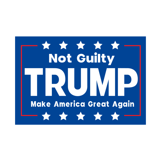 Donald Trump Mug Shot Not Guilty by Sunoria