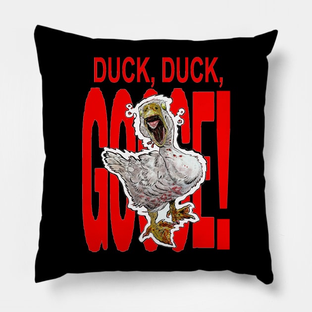 Duck, Duck, GOOSE!!! Pillow by rsacchetto