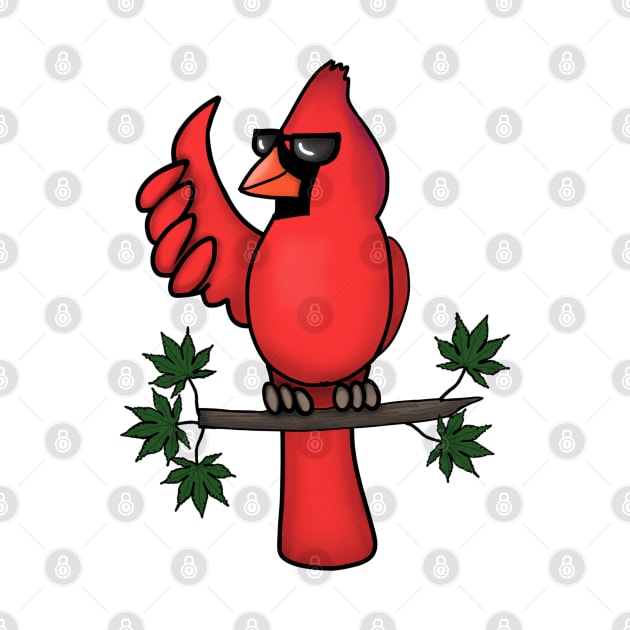 Mr. Cool Cardinal (Large Design) by Aeriskate