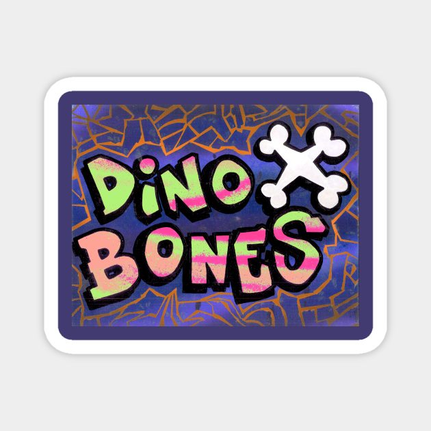 Dino Down to Earth Var. 2 Magnet by DinoBones