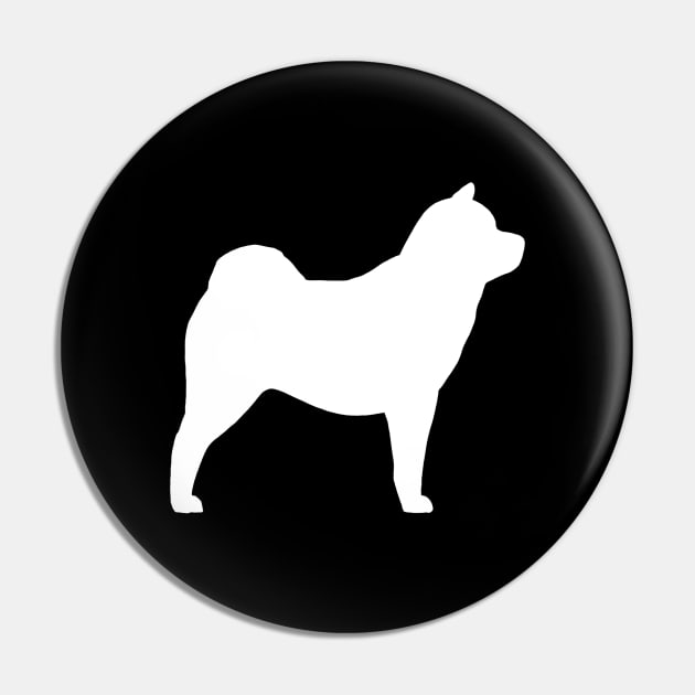 Smooth Chow Chow Silhouette Pin by Coffee Squirrel
