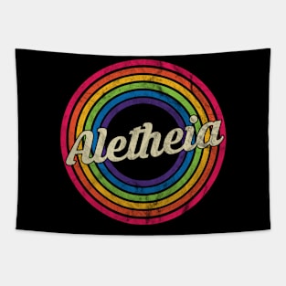 Aletheia - Retro Rainbow Faded-Style Tapestry