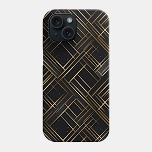 Golden Lattice: Luxurious Linearity in Gold Phone Case