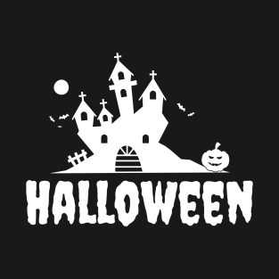 Halloween Castle Design T-Shirt