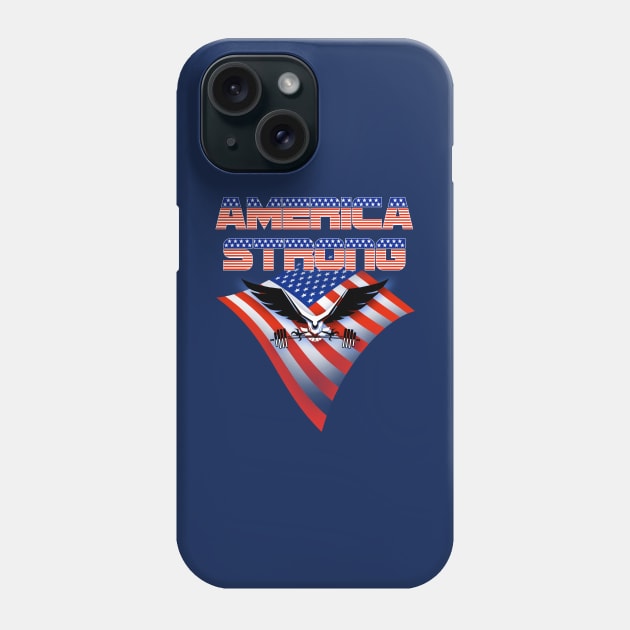 American Strong Eagle Phone Case by DDGraphits