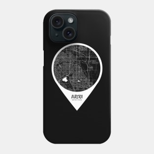 Aurora, USA City Map - Travel Pin Phone Case