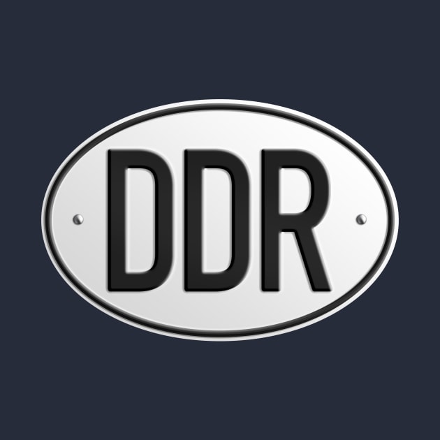 DDR license plate (realistic) by GetThatCar