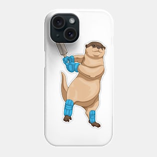 Otter Cricket Cricket bat Phone Case