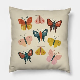 Retro Butterflies Pillow