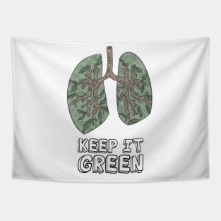 Mother Earth Day - Keep It Green Lungs Tapestry