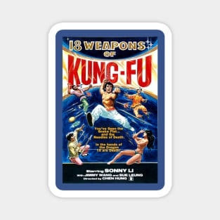 Classic Kung Fu Movie Poster - 18 Weapons Magnet