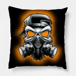 Toxic/Radioactive Skull Gas Mask Pillow