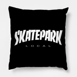 SKATEPARK LOCAL WHITE LOGO Pillow