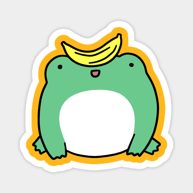 Banana Frog Magnet by saradaboru