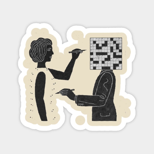 Crossword Magnet by Tatia