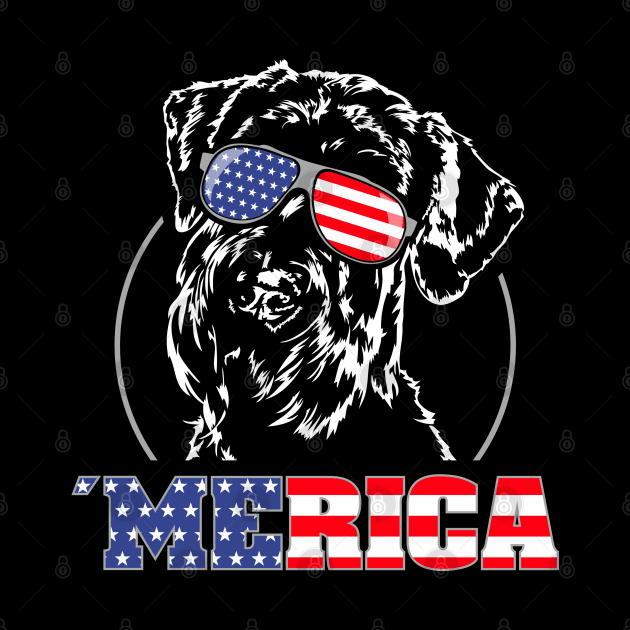 Giant Schnauzer American Flag Merica patriotic dog by wilsigns