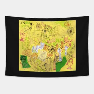 Yellow Sketchbook page Tapestry