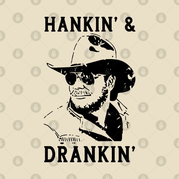 Funny Vintage Hankin and Drankin Classic Music by EdwinCrawfordStore