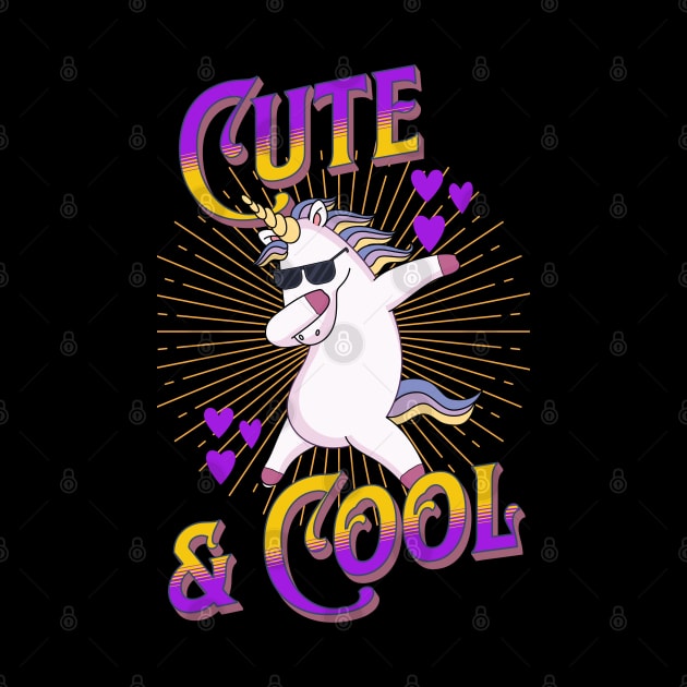 Cute & Cool Unicorn by RockReflections