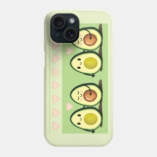 Two Halves Avocado Couples Phone Case