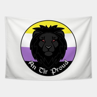 An Tir Pride - Nonbinary- Populace Badge Style 2 Tapestry