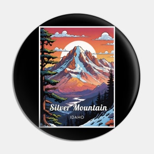 Silver Mountain ski idaho usa Pin