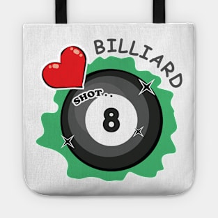 I Love Billiard Tote