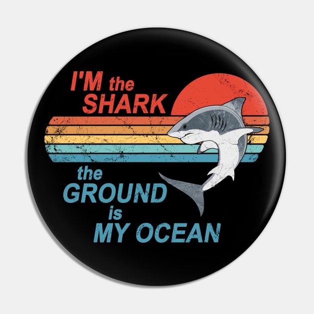 Jiu Jitsu Shark. The ground is my Ocean Pin by NicGrayTees