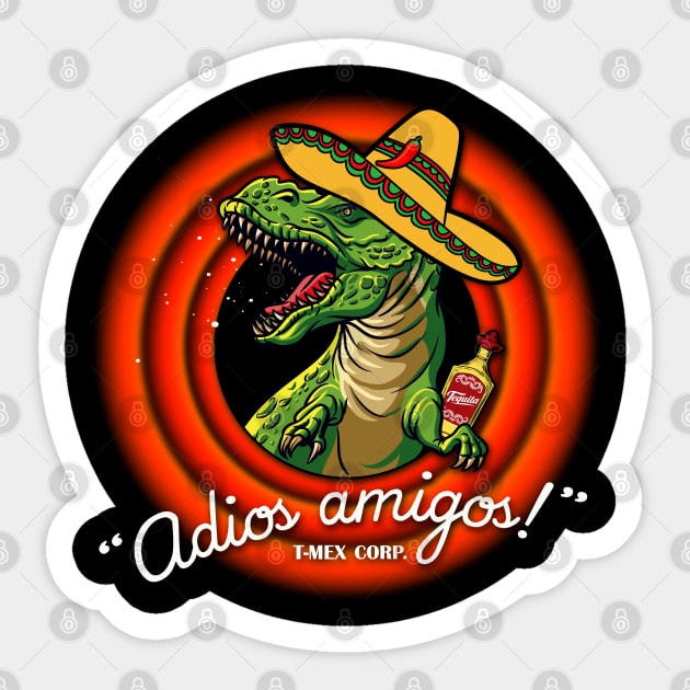 Adios Amigos Sticker