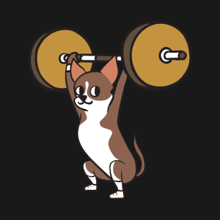 The snatch weightlifting Chihuahua T-Shirt