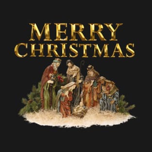 Merry Christmas Nativity Scene T-Shirt