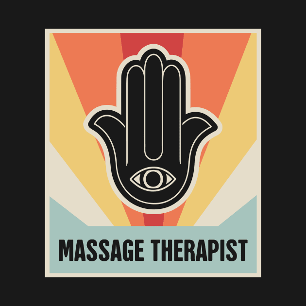 Retro Vintage Hamsa – Massage Therapist by MeatMan