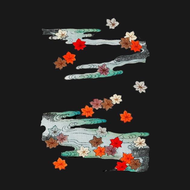 Vintage Japanese Flower and Water Art by spiffy_design