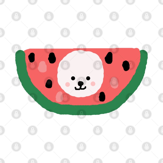 Watermelon Dog by artoftilly