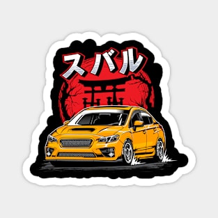 WRX STI Yellow Magnet