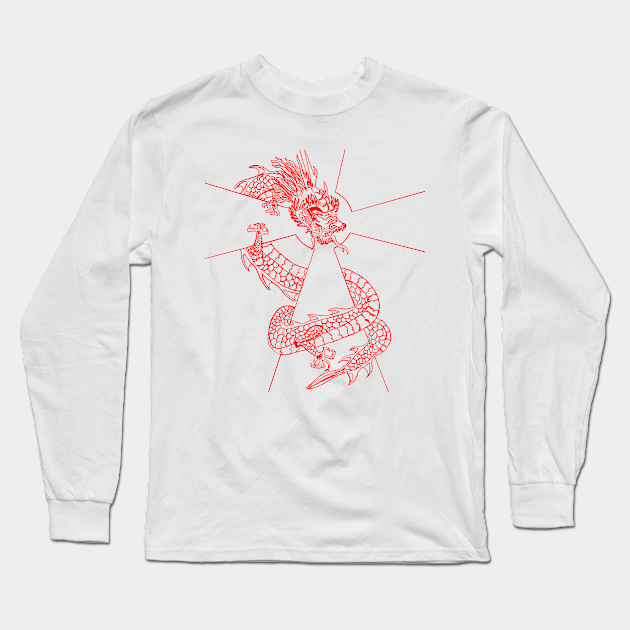 Dragon Tattoo Chinesedragon Long Sleeve T Shirt Teepublic