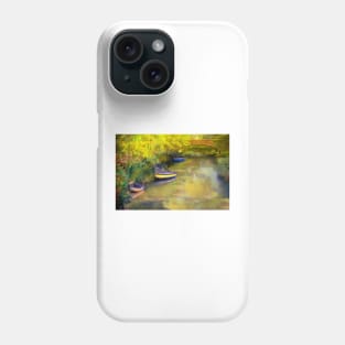 River Boats in the Oxford Botanic Gardens, United Kingdom Phone Case